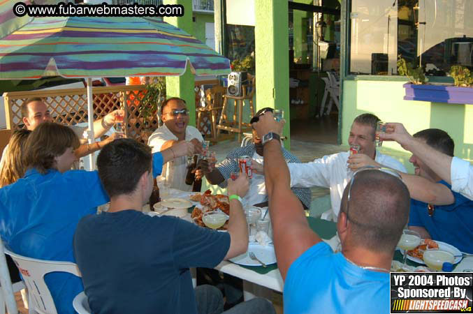 Lobster and margarita dinner in Puerto Nuevo 2004