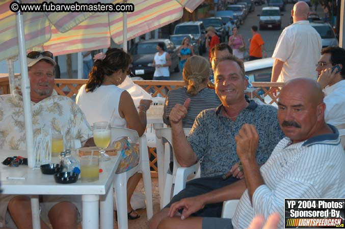 Lobster and margarita dinner in Puerto Nuevo 2004