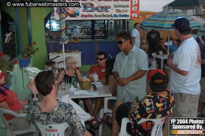 Lobster and margarita dinner in Puerto Nuevo 2004