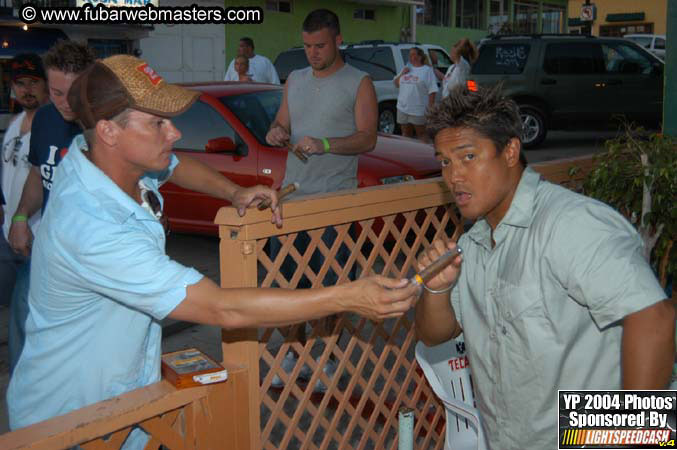 Lobster and margarita dinner in Puerto Nuevo 2004