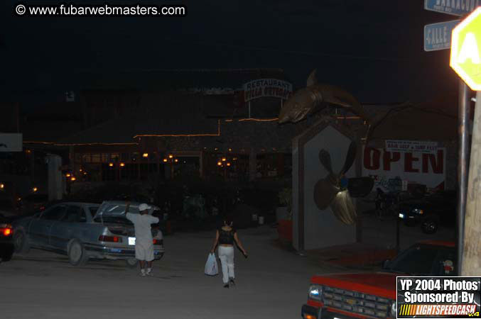 Lobster and margarita dinner in Puerto Nuevo 2004