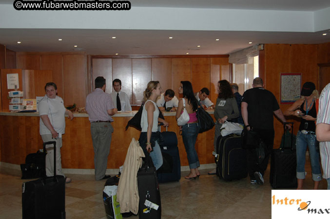 Networking at the hotel 2005