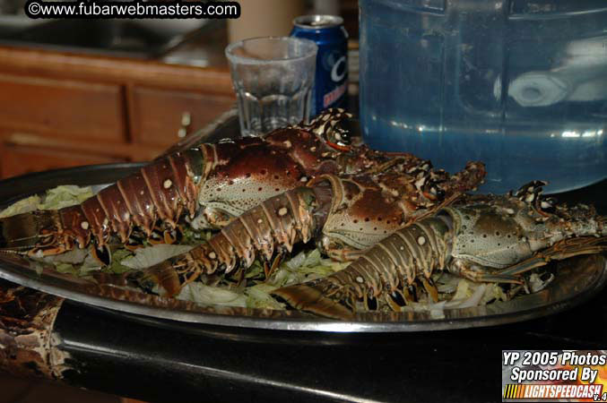 Lobster and Margarita dinner at Puerto Nuevo 2005