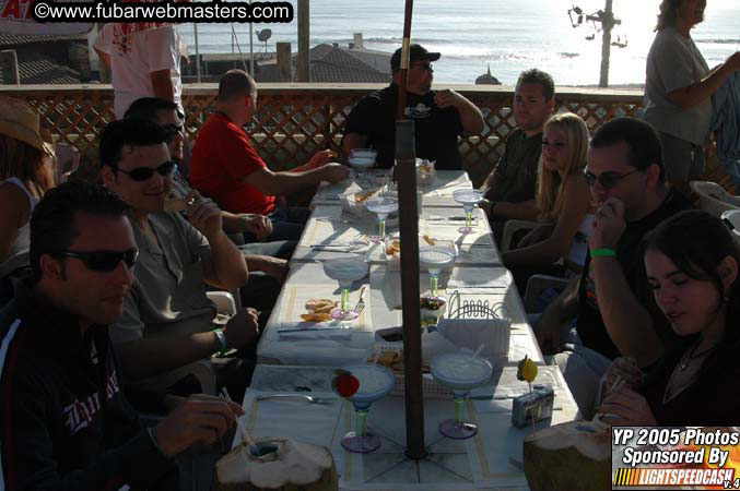 Lobster and Margarita dinner at Puerto Nuevo 2005