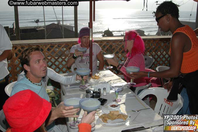 Lobster and Margarita dinner at Puerto Nuevo 2005