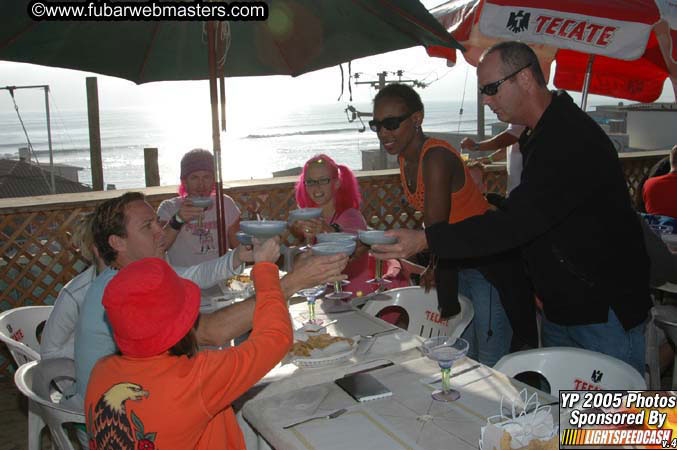 Lobster and Margarita dinner at Puerto Nuevo 2005