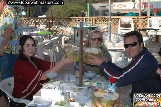 Lobster and Margarita dinner at Puerto Nuevo 2005