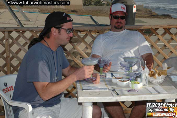 Lobster and Margarita dinner at Puerto Nuevo 2005