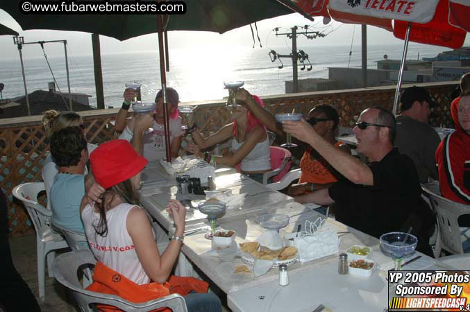 Lobster and Margarita dinner at Puerto Nuevo 2005