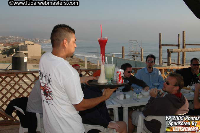 Lobster and Margarita dinner at Puerto Nuevo 2005