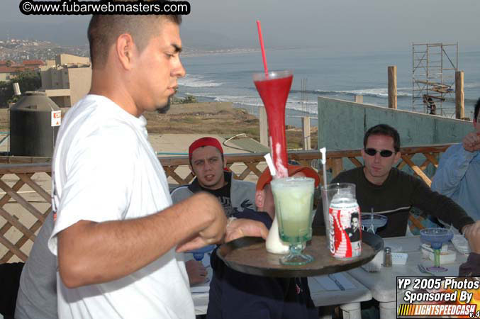 Lobster and Margarita dinner at Puerto Nuevo 2005