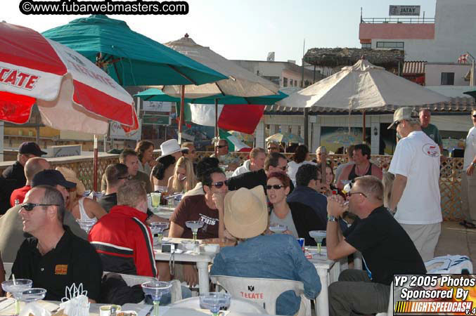 Lobster and Margarita dinner at Puerto Nuevo 2005