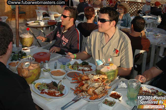 Lobster and Margarita dinner at Puerto Nuevo 2005