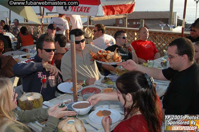 Lobster and Margarita dinner at Puerto Nuevo 2005