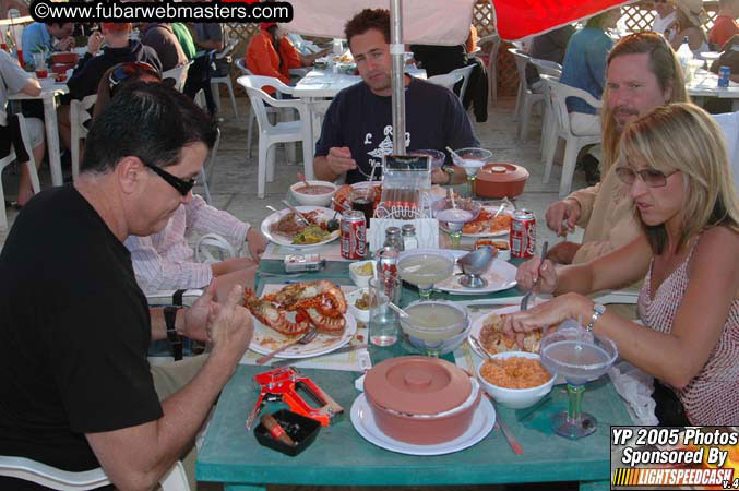 Lobster and Margarita dinner at Puerto Nuevo 2005