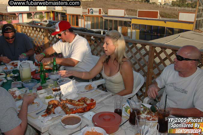 Lobster and Margarita dinner at Puerto Nuevo 2005