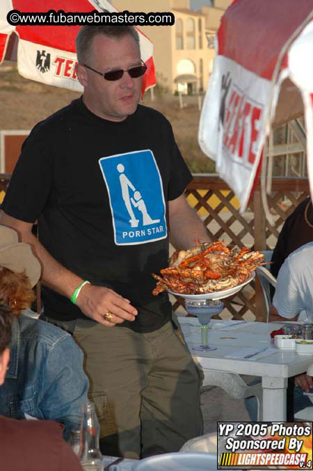 Lobster and Margarita dinner at Puerto Nuevo 2005