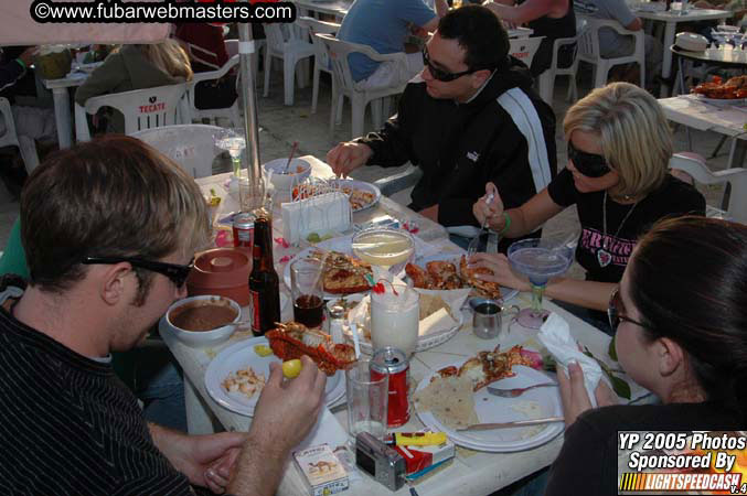 Lobster and Margarita dinner at Puerto Nuevo 2005