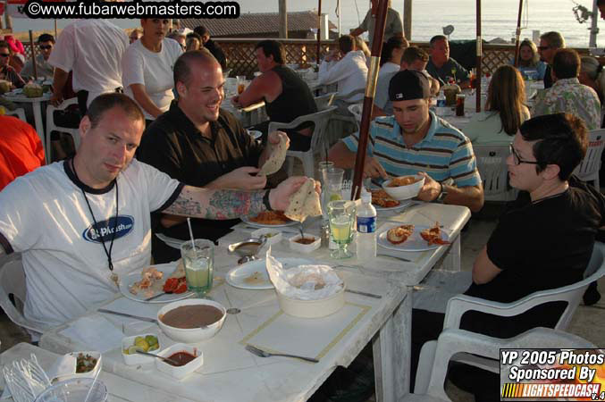 Lobster and Margarita dinner at Puerto Nuevo 2005